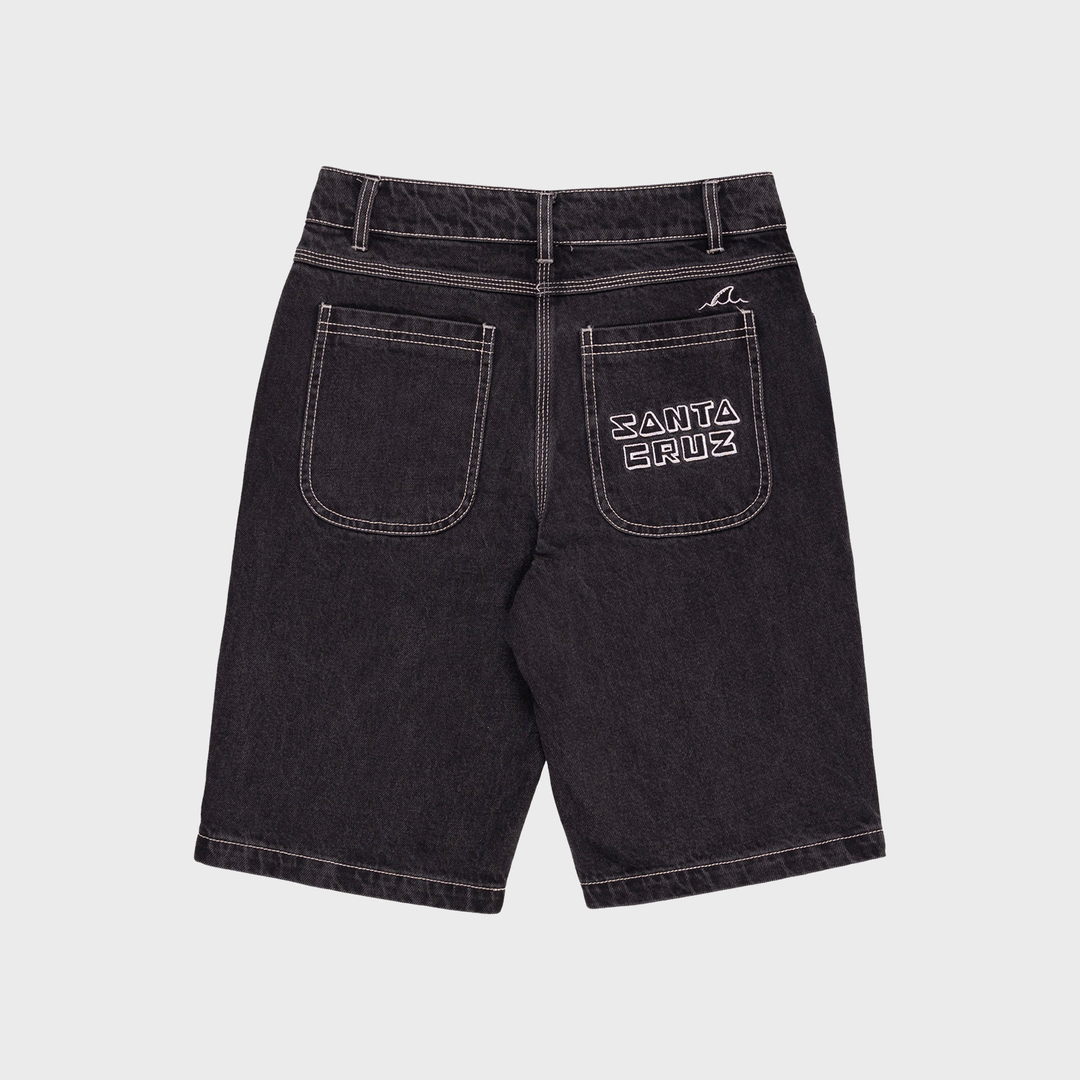 Tripper Stack Jean Short | Washed Black