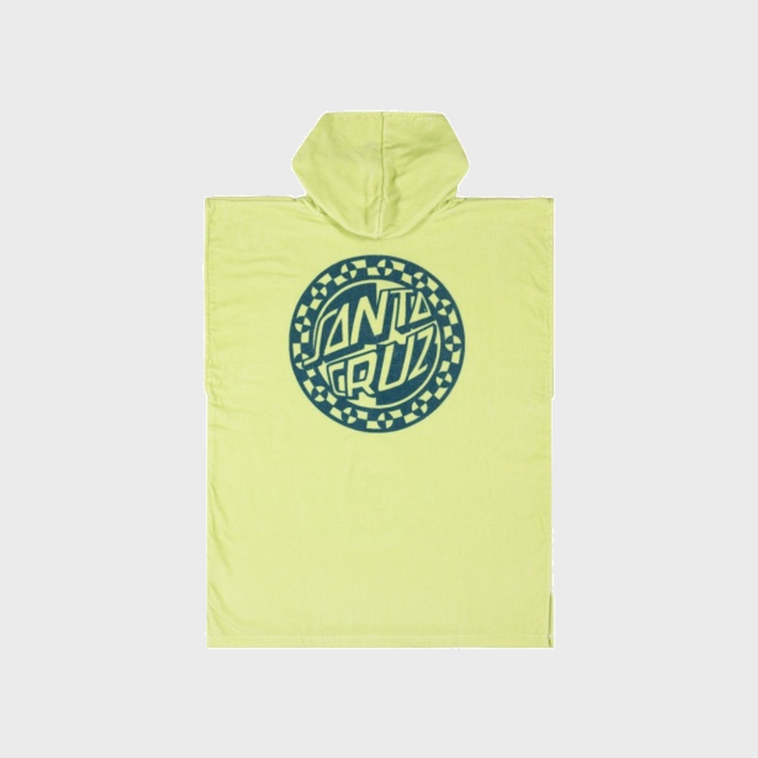 Malba Crash Dot Mono Hooded Towel | Lime