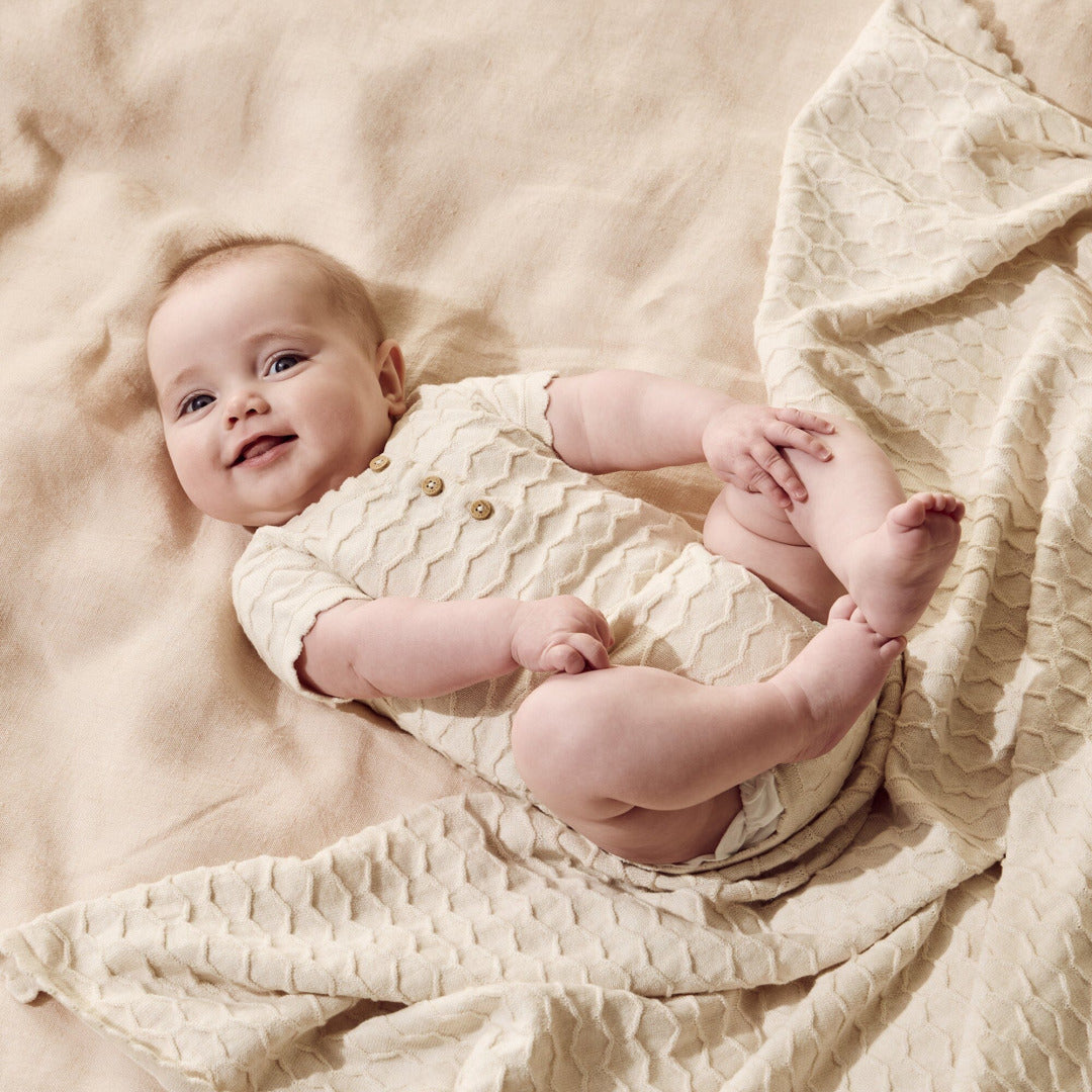 Milk Cloud Organic Knitted Chevron Bodysuit — image 2