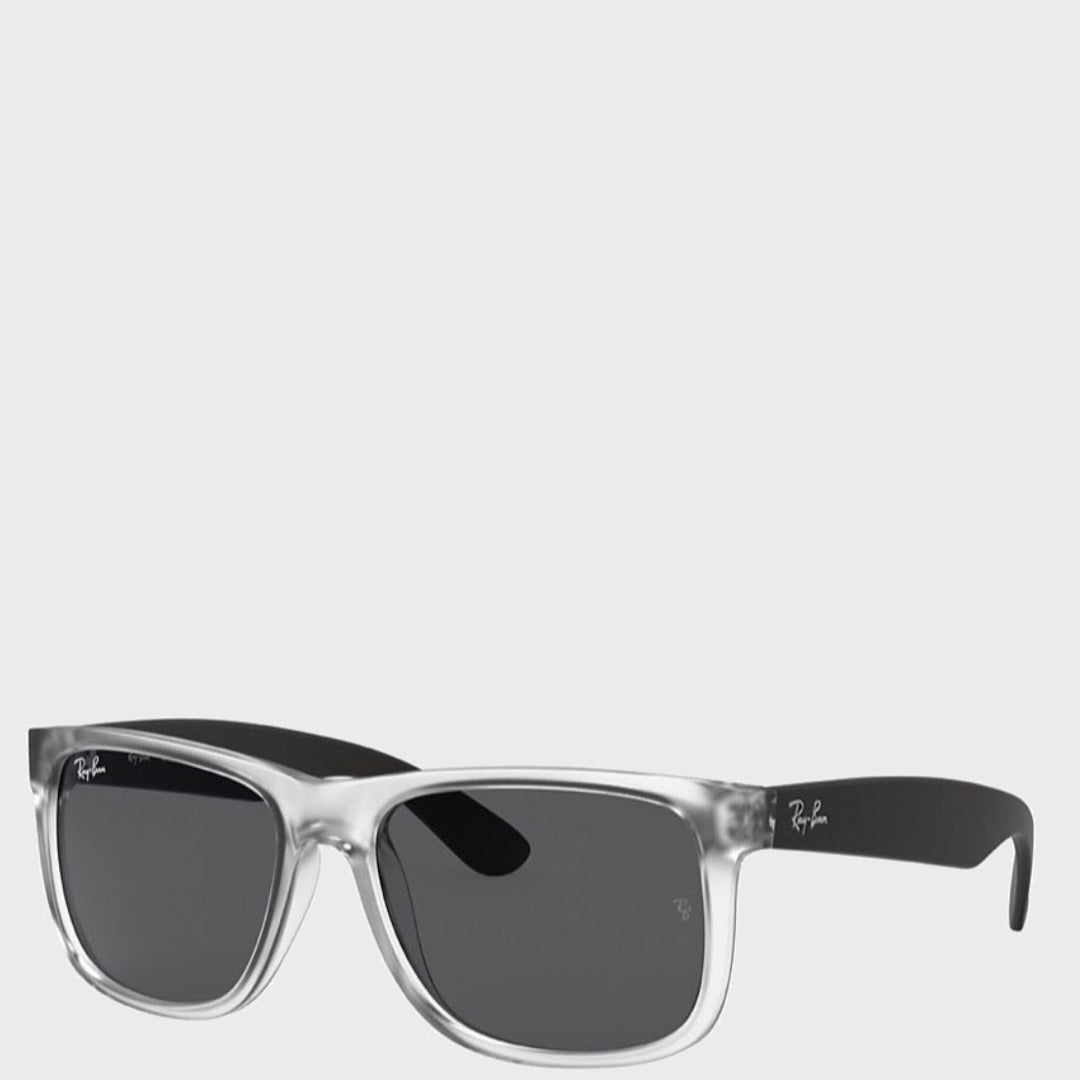 Justin | Transparent Grey official Ray-Ban angle view