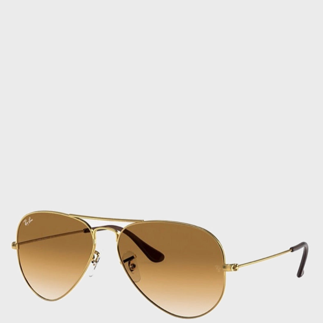 Aviator | Arista Gold Light Brown Gradient official Ray-Ban angle view