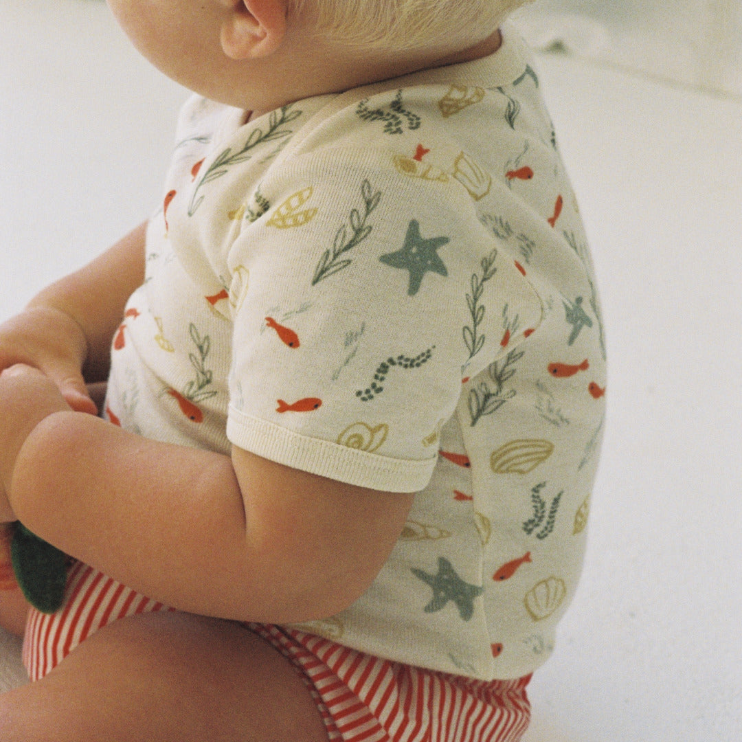 Short Sleeve Bodysuit | Snorkel Print — lifestyle view 1