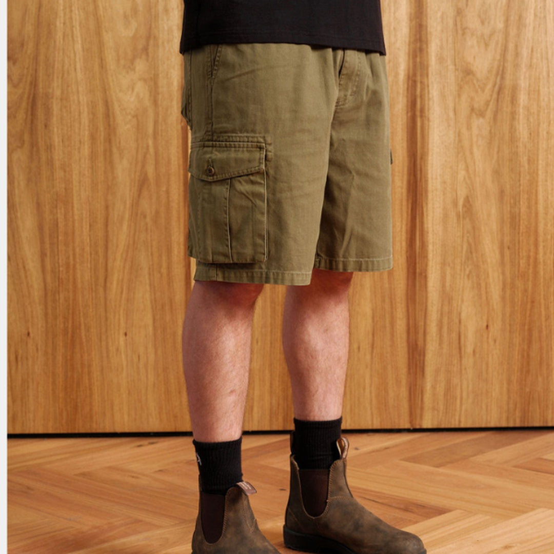 Rod Elastic Waist Cargo Shorts | Vintage Army — image 2