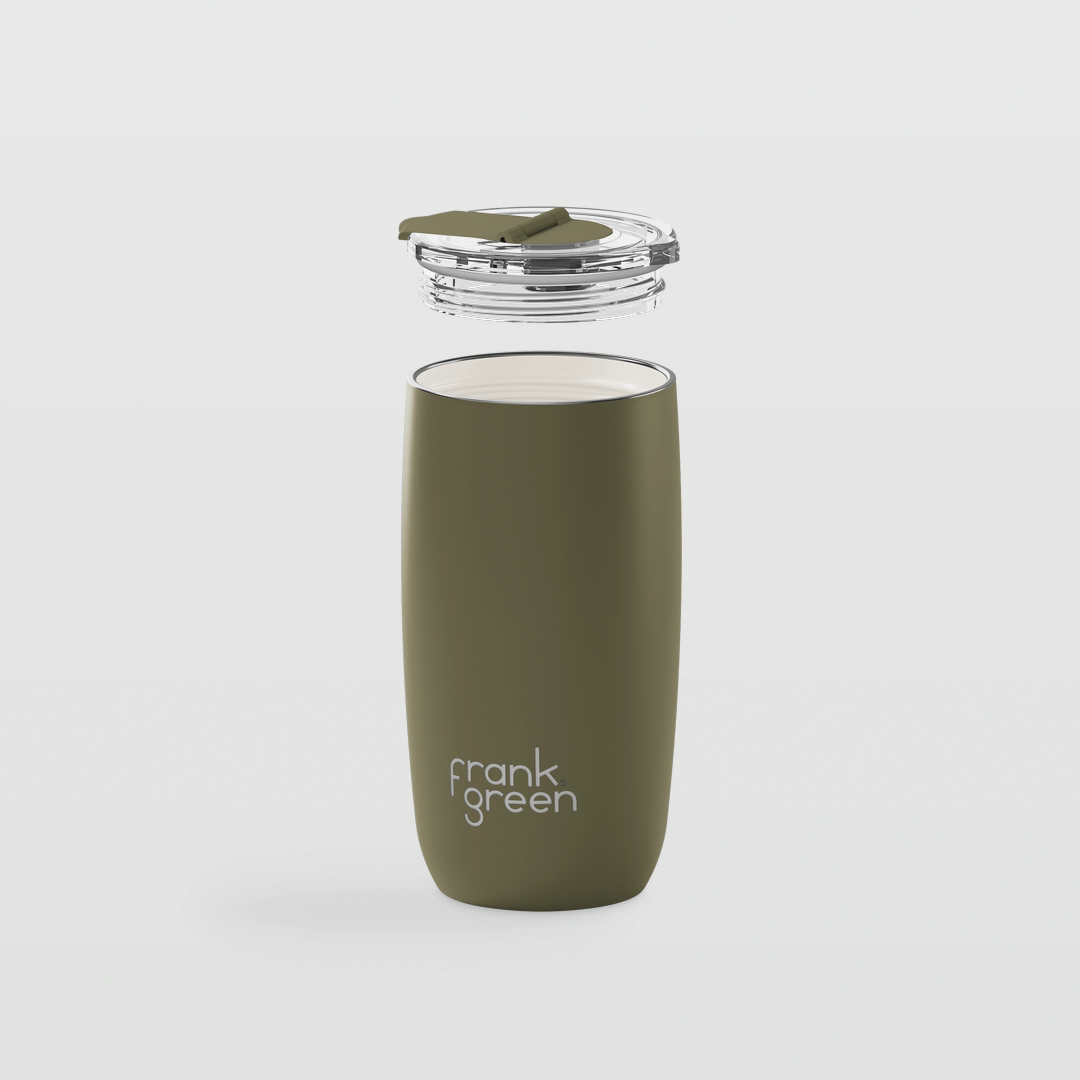 Edition II Coffee Cup with Hinge Lid (475ml) | Moss — image 3
