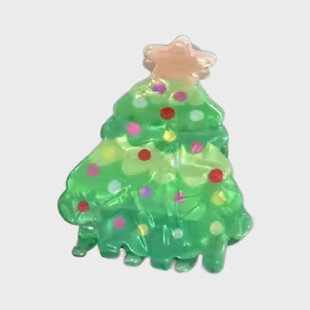 Christmas Tree Hair Clip – detail view