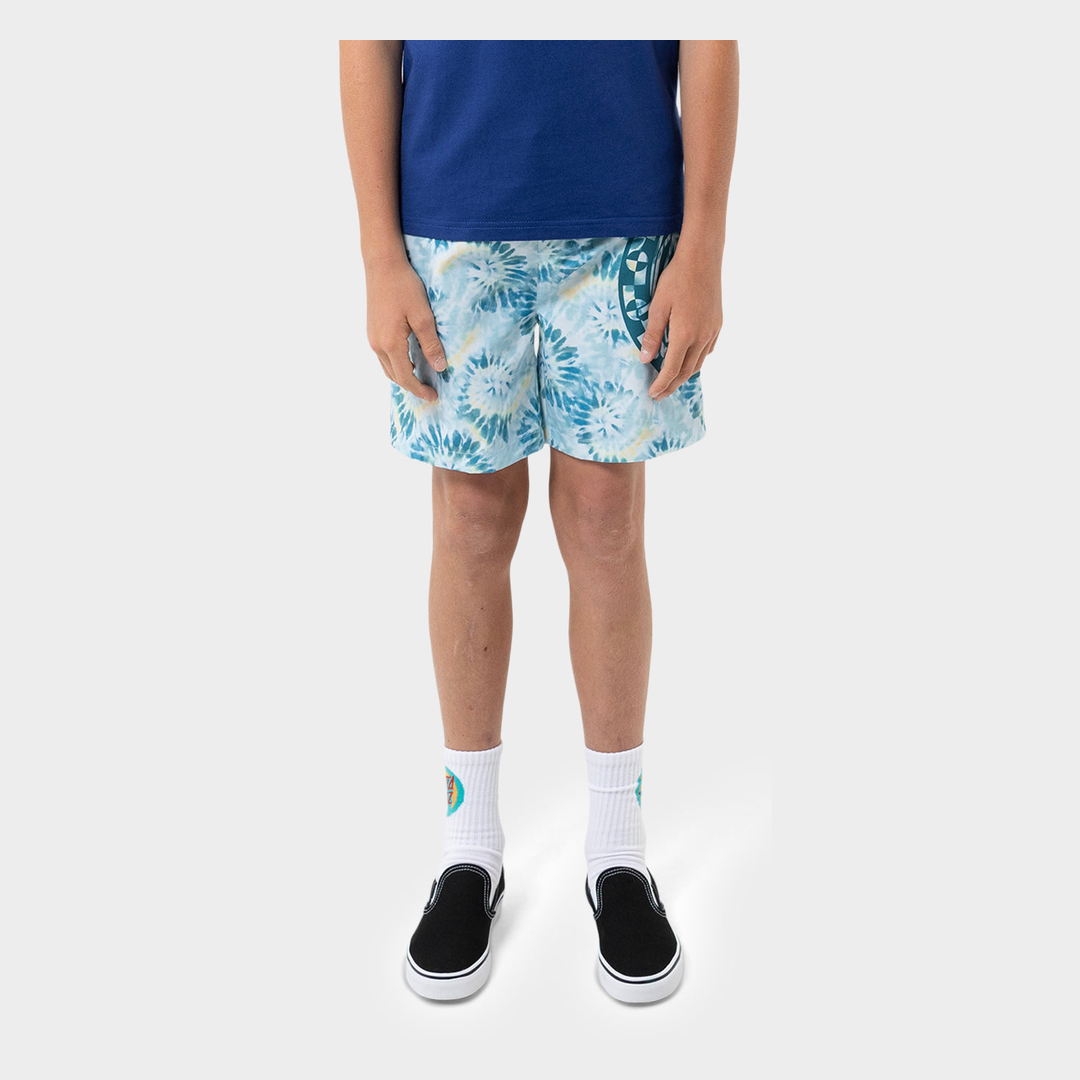 Malba Crash Dot Mono Boardshort | Teal Tie Dye