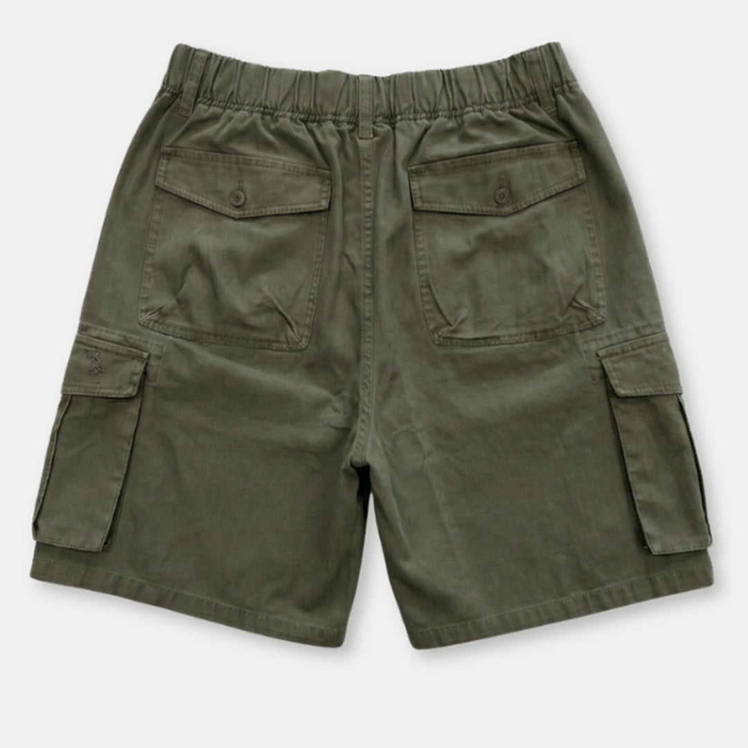 Rod Elastic Waist Cargo Shorts | Vintage Army — image 3
