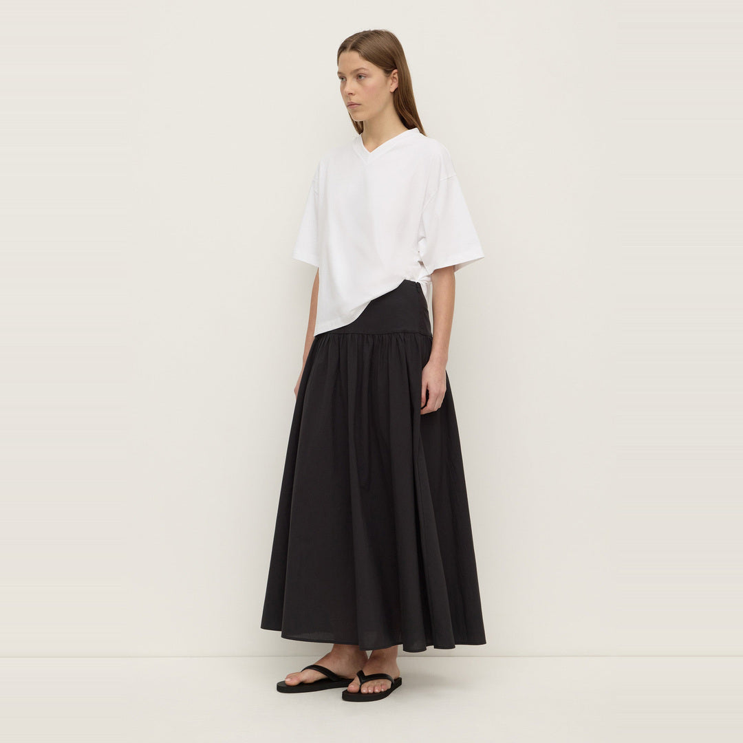 Sarah Cotton Maxi Skirt | Black — image 3
