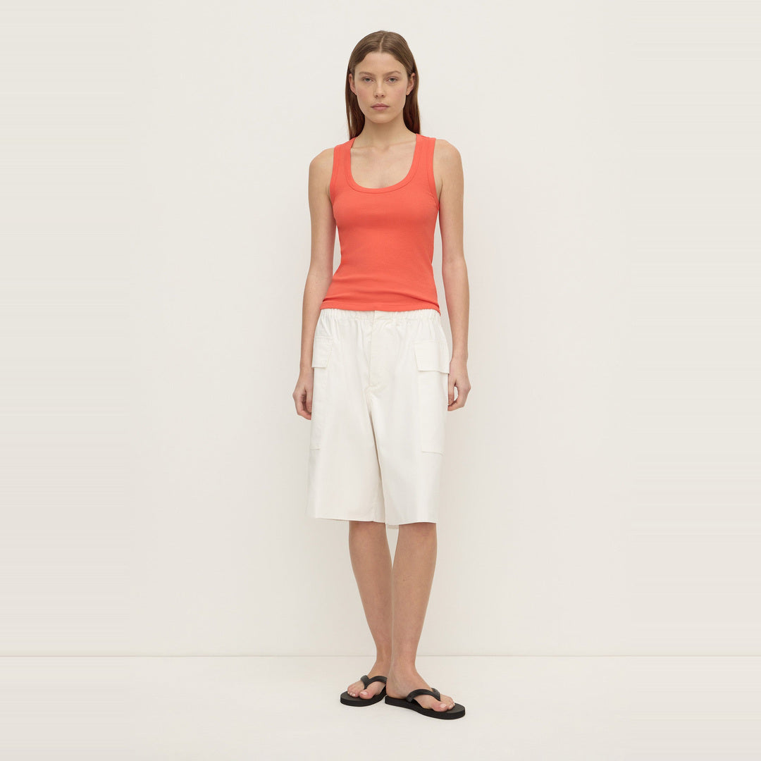 Robyn Scoop Neck Rib Tank | Dahlia — image 3