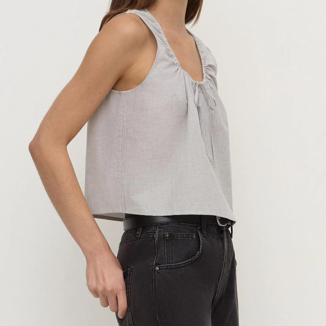 Phoenix Cotton Tie Top Micro Check — image 3
