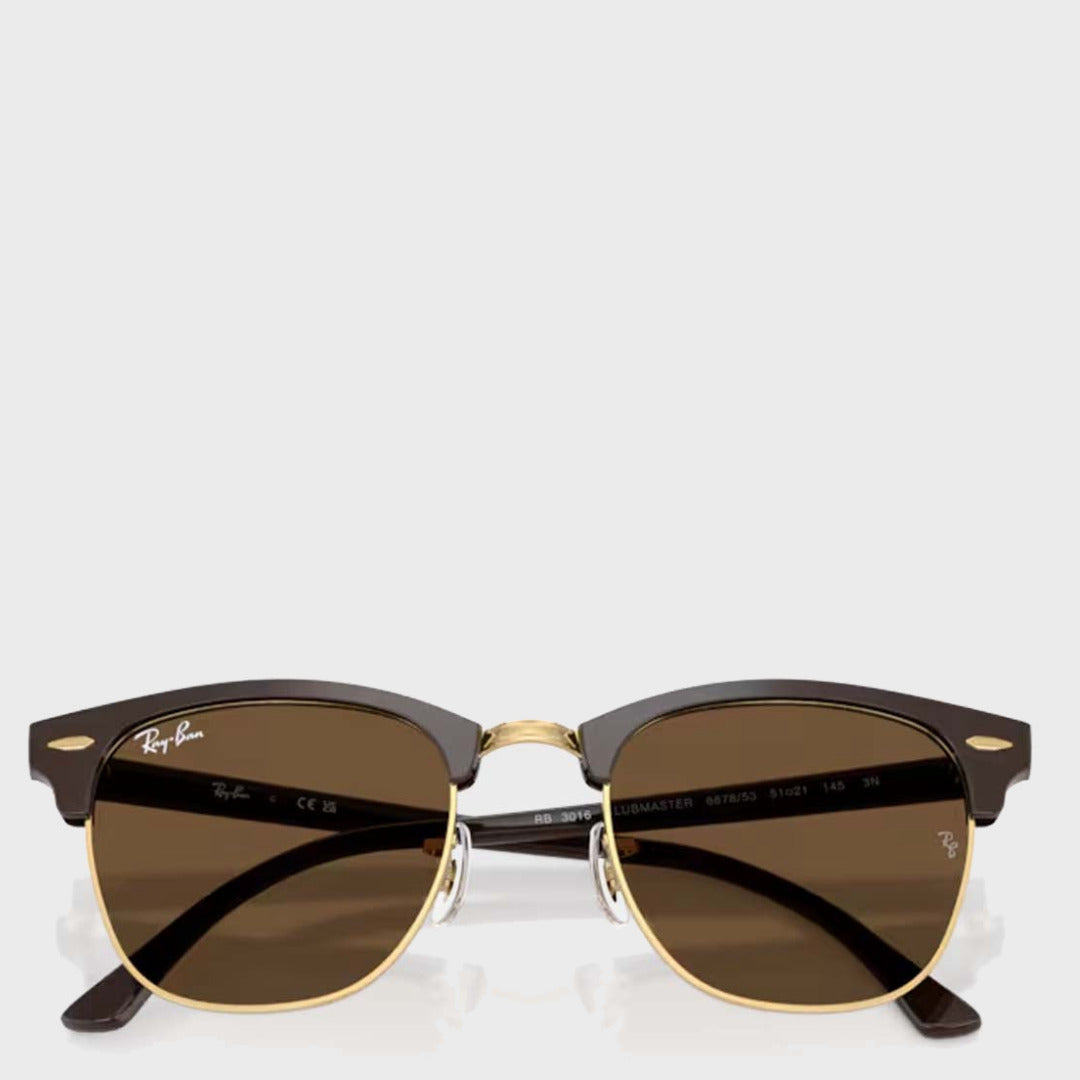 Clubmaster | Brown & Gold