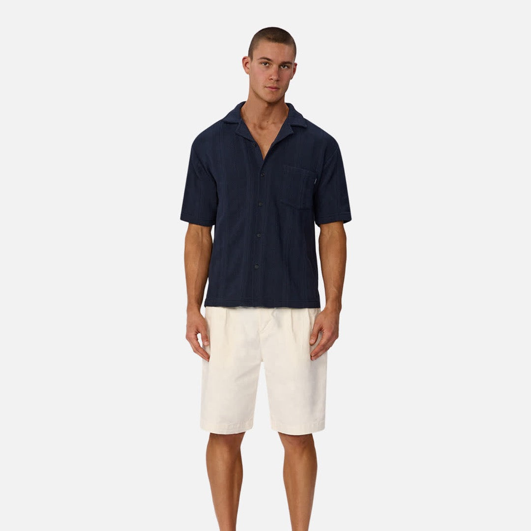 The Malaga Short Sleeve Shirt | New Navy official Industrie view 5