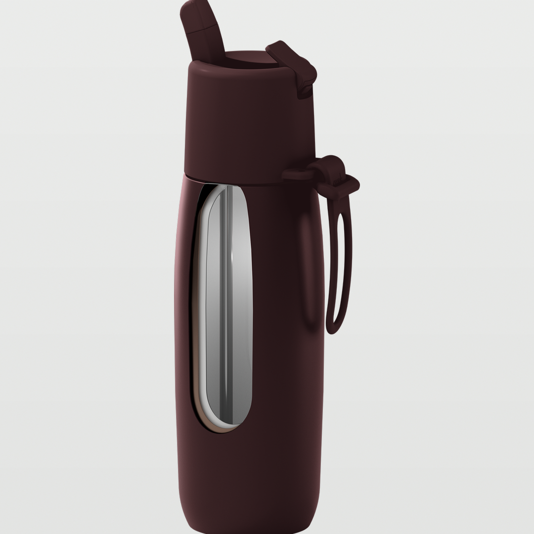 Edition II Bottle with Flip Straw Lid (595ml) | Chocolate — image 4