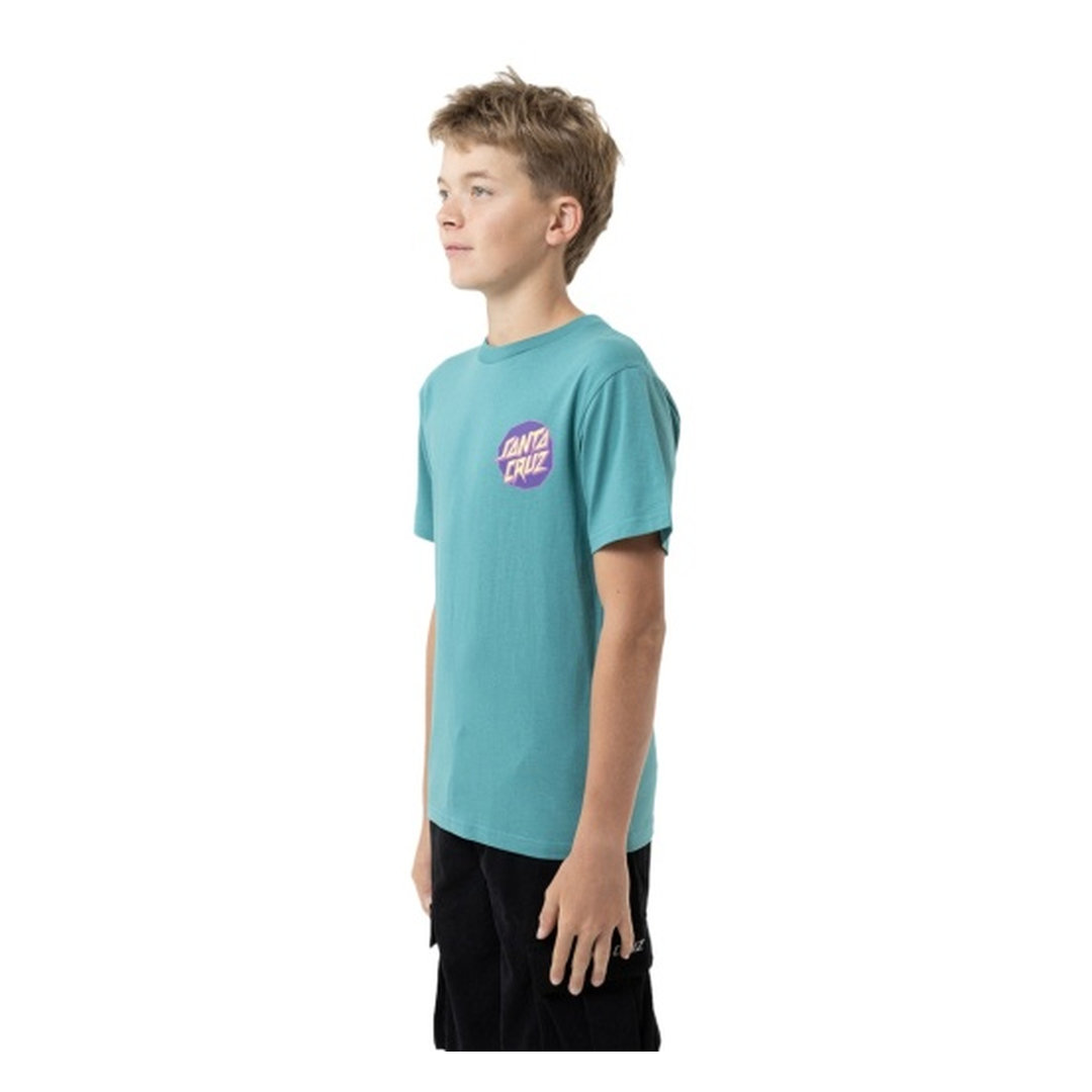 Meek Scratched Slasher Tee | Teal