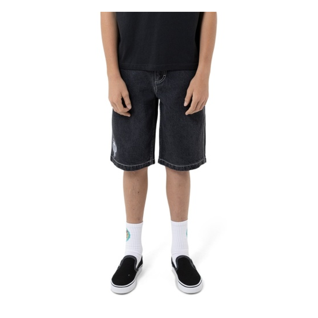 Tripper Stack Jean Short | Washed Black