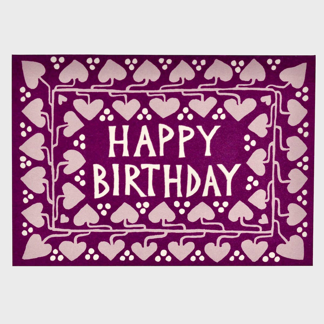 Card Happy Birthday | Hearts