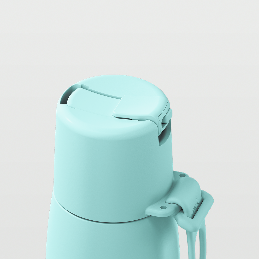 Edition II Bottle with Flip Straw Lid (595ml) | Peppermint — image 5