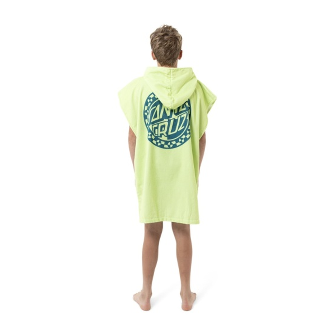 Malba Crash Dot Mono Hooded Towel | Lime