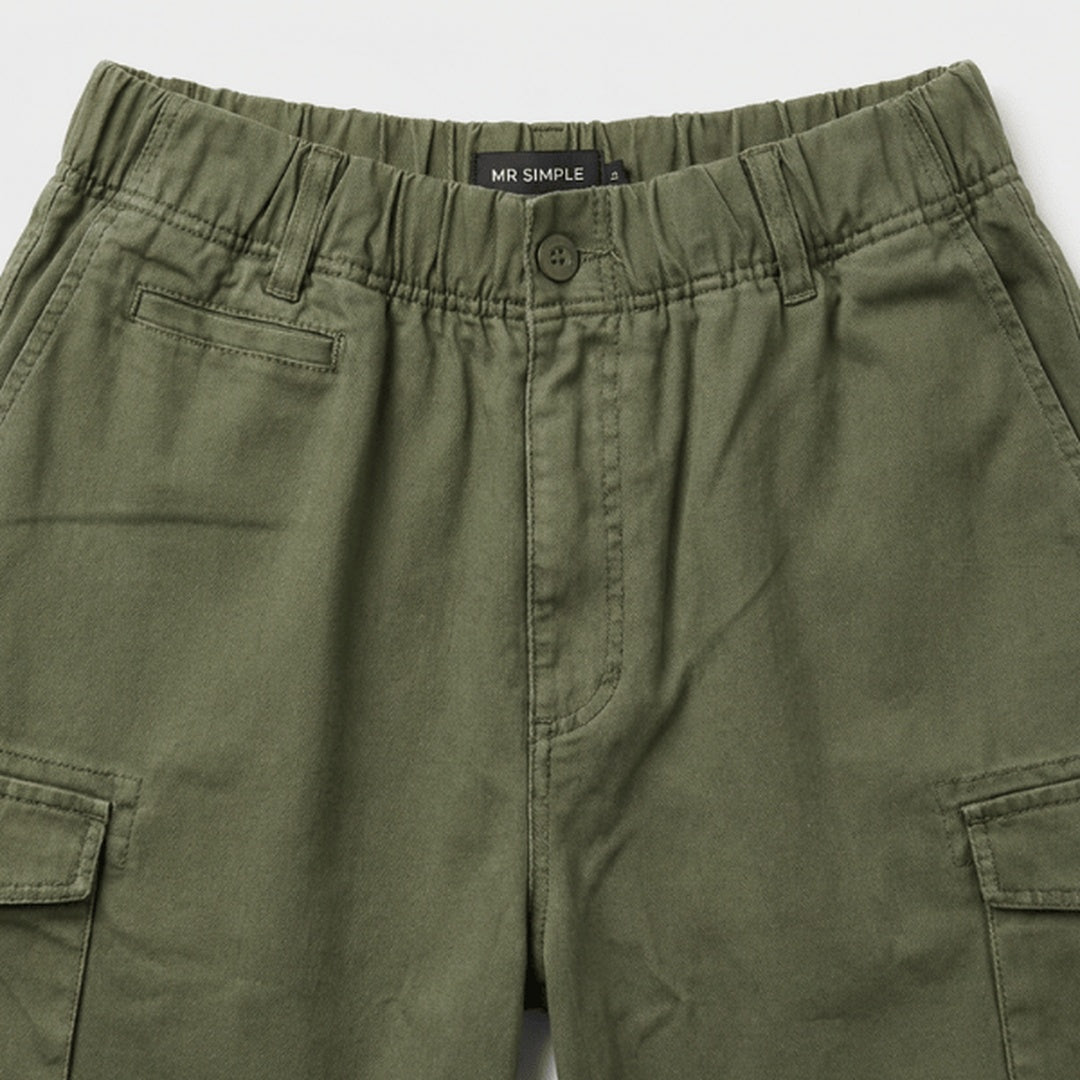 Rod Elastic Waist Cargo Shorts | Vintage Army — image 5