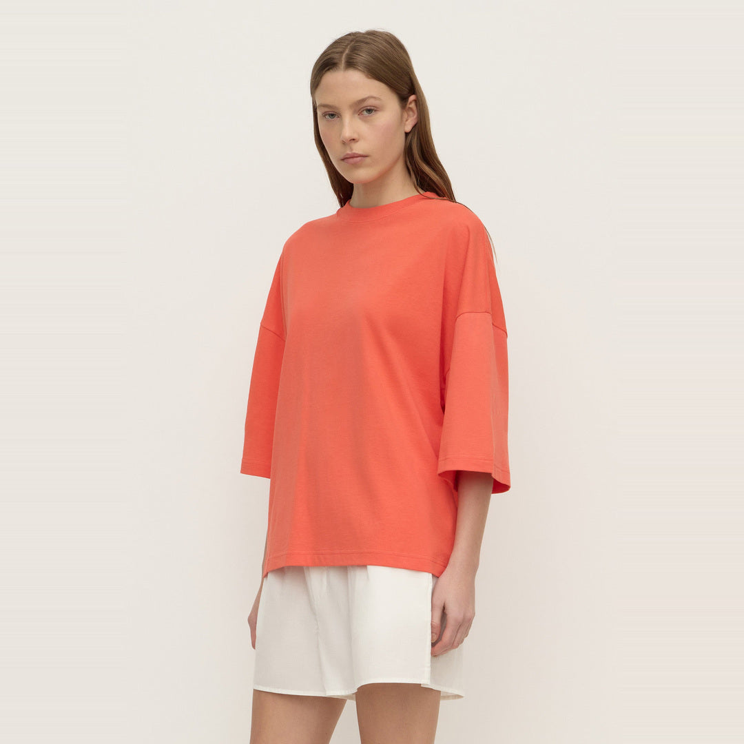 Max Cotton Oversize Tee | Dahlia — image 5