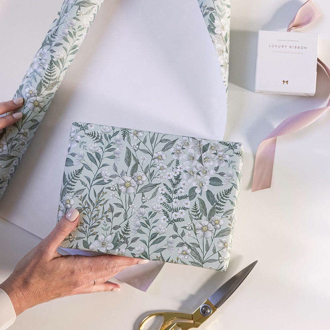Gift Wrap Roll 3m - Ivory Garden image 5