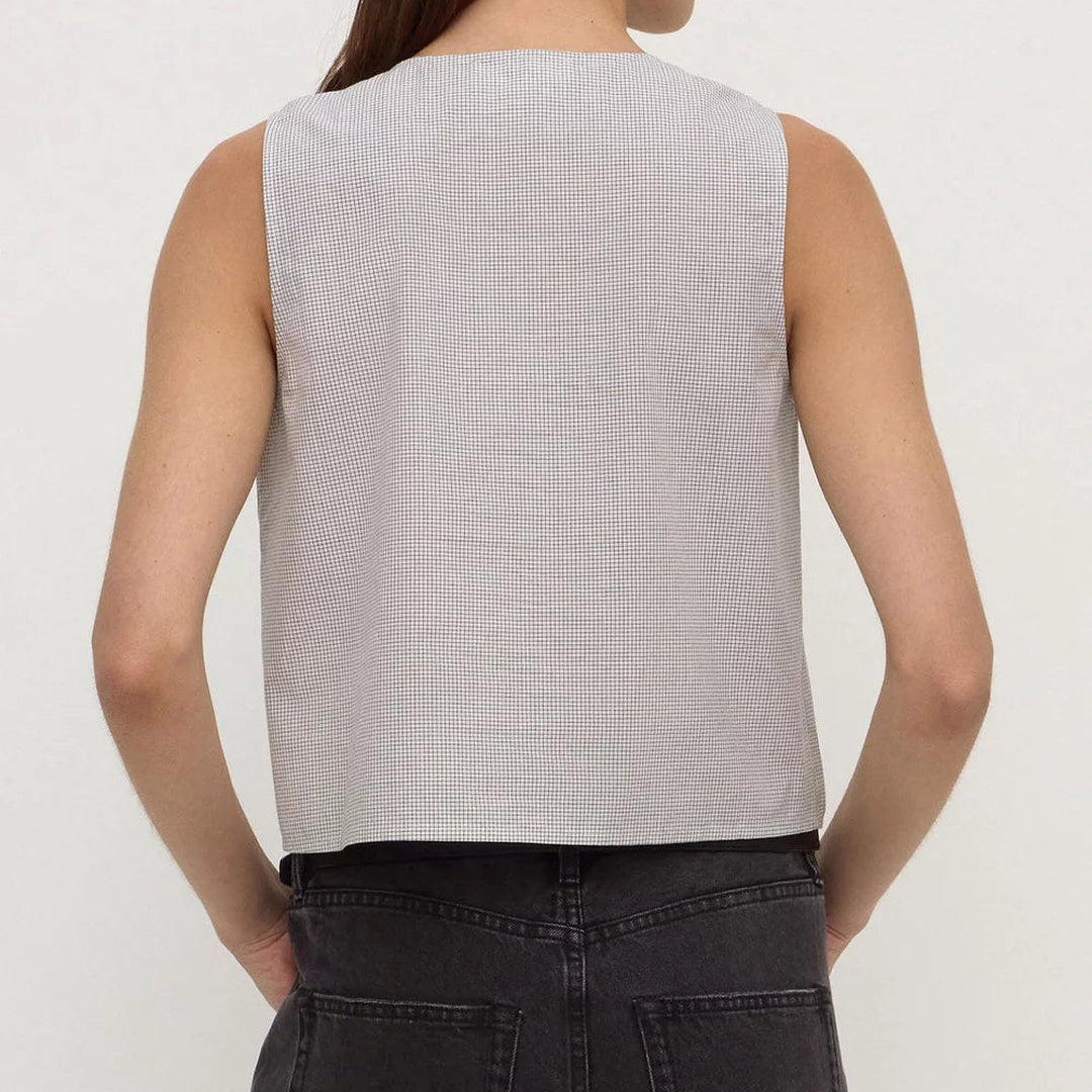 Phoenix Cotton Tie Top Micro Check — image 5