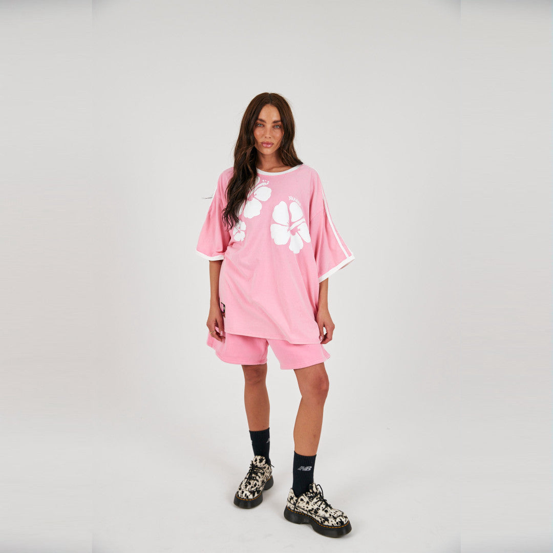 Hibiscus Tee | Washed Pink — view 6