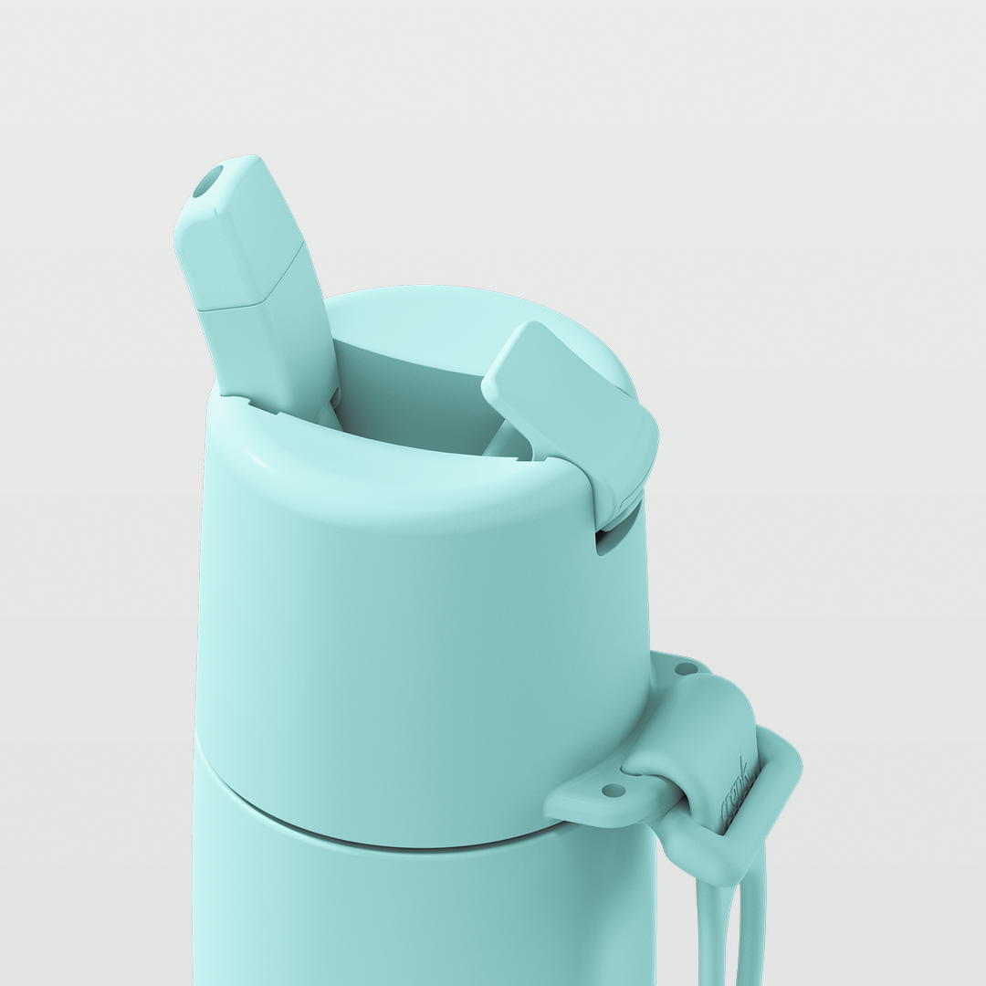 Edition II Bottle with Flip Straw Lid (355ml) | Peppermint — image 6