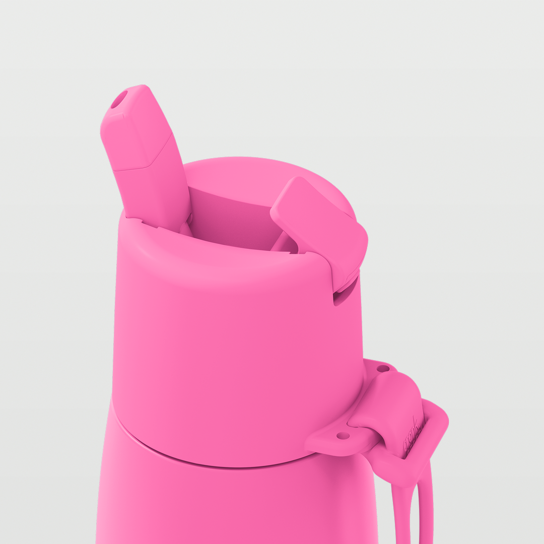Edition II Bottle with Flip Straw Lid (595ml) | Bubblegum — image 6