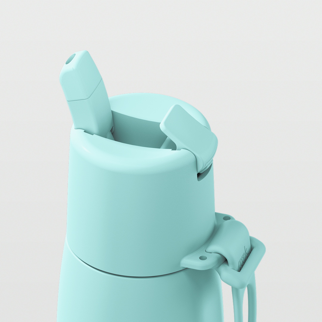 Edition II Bottle with Flip Straw Lid (595ml) | Peppermint — image 6