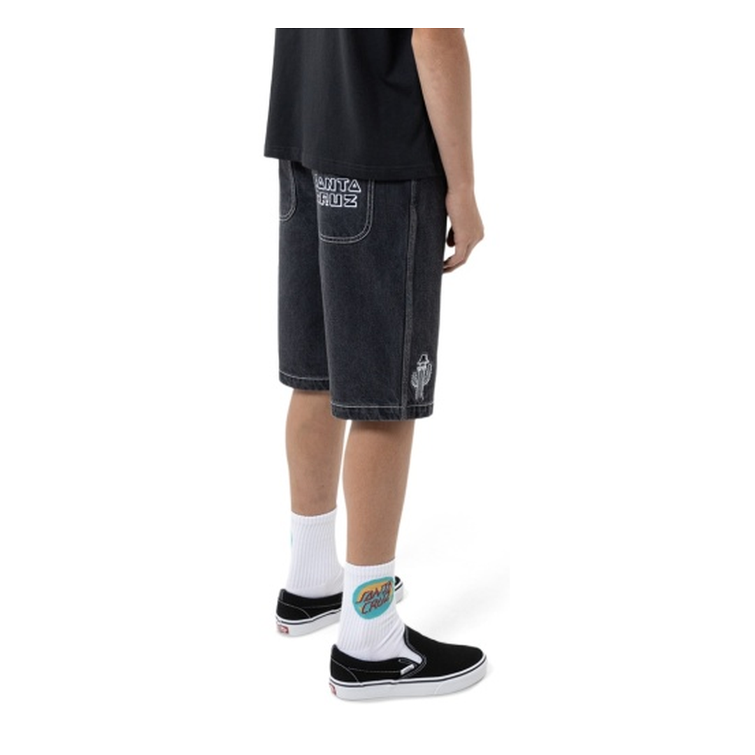 Tripper Stack Jean Short | Washed Black