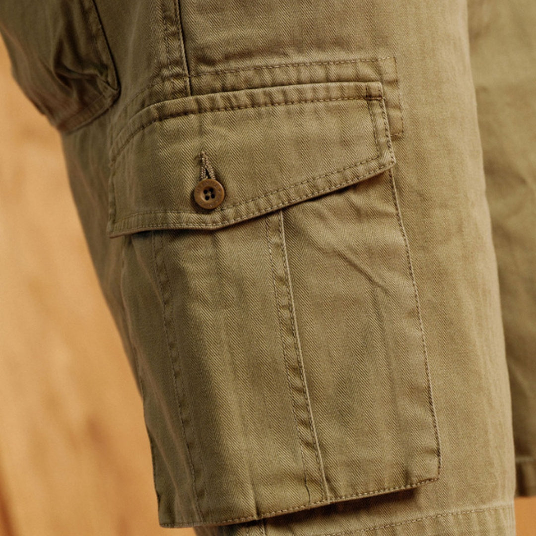 Rod Elastic Waist Cargo Shorts | Vintage Army — image 6