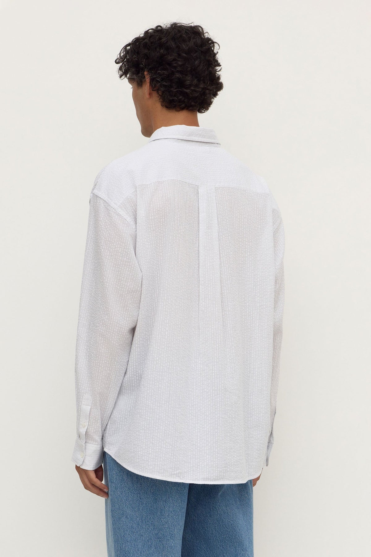 Will Long Sleeve Shirt | White Navy — image 6