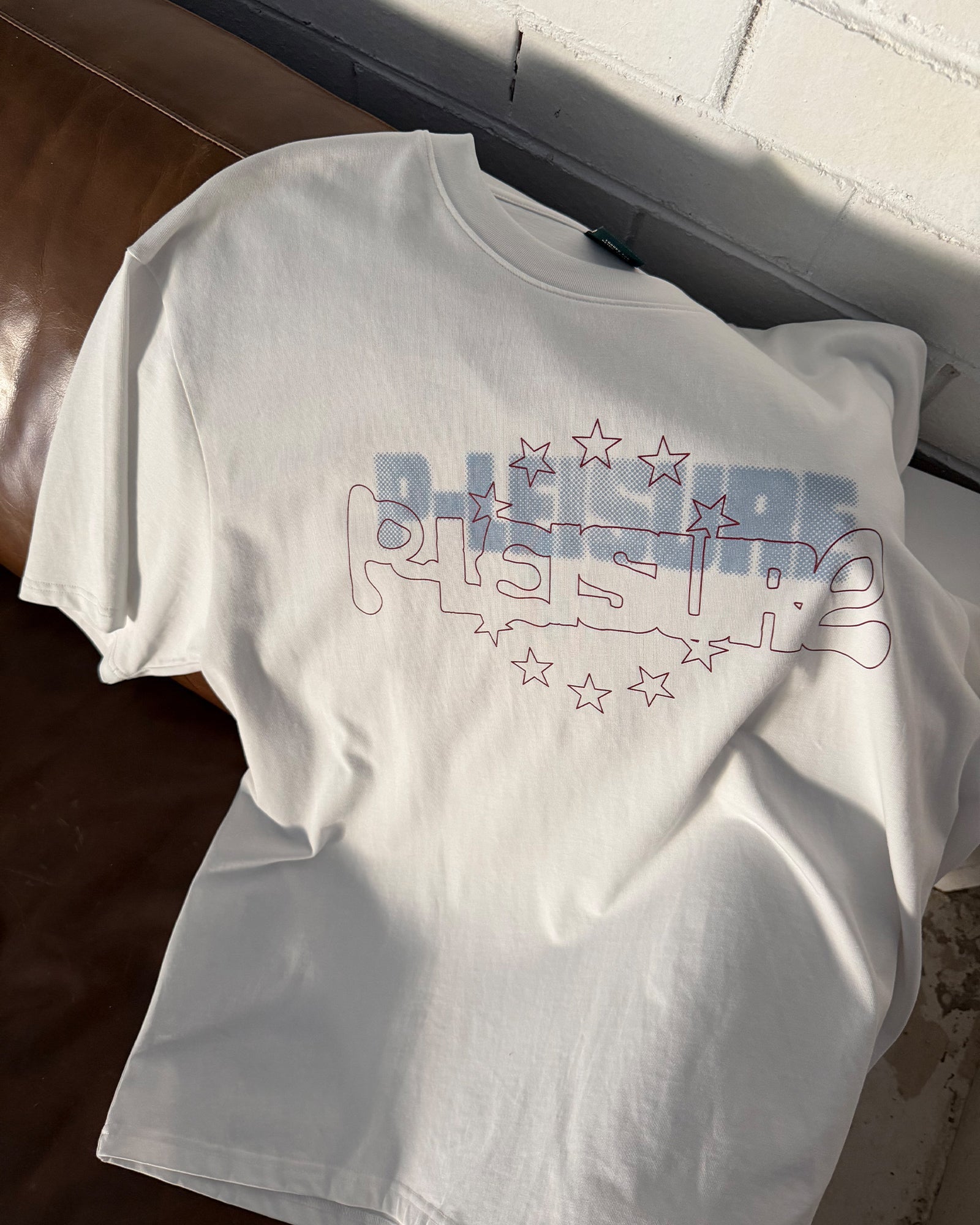 B.Cools P-Star T-shirt in white, back graphic