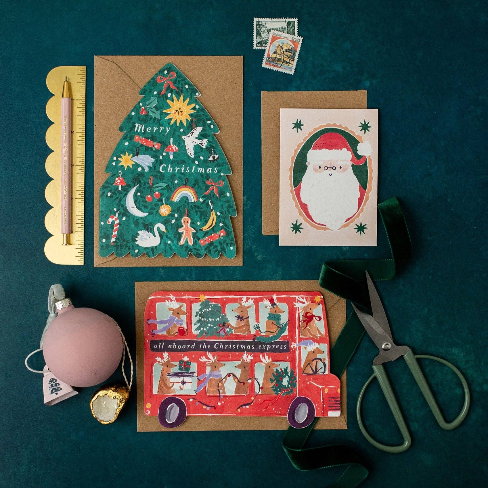 Tree Shape Christmas Card | Holiday Cards | Christmas 2026
