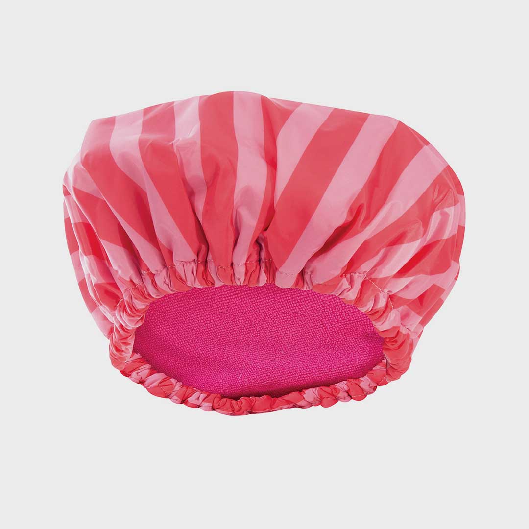 2 in 1 Shower Cap | Pink Raspberry