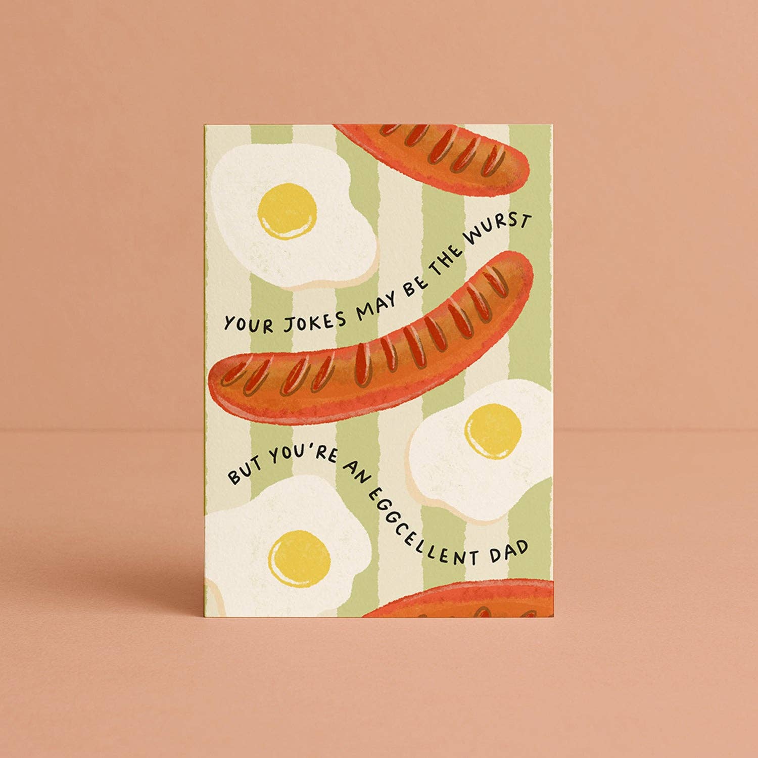 'Wurst Jokes, Eggcellent Dad' Father's Day Card (Ships early Aug)