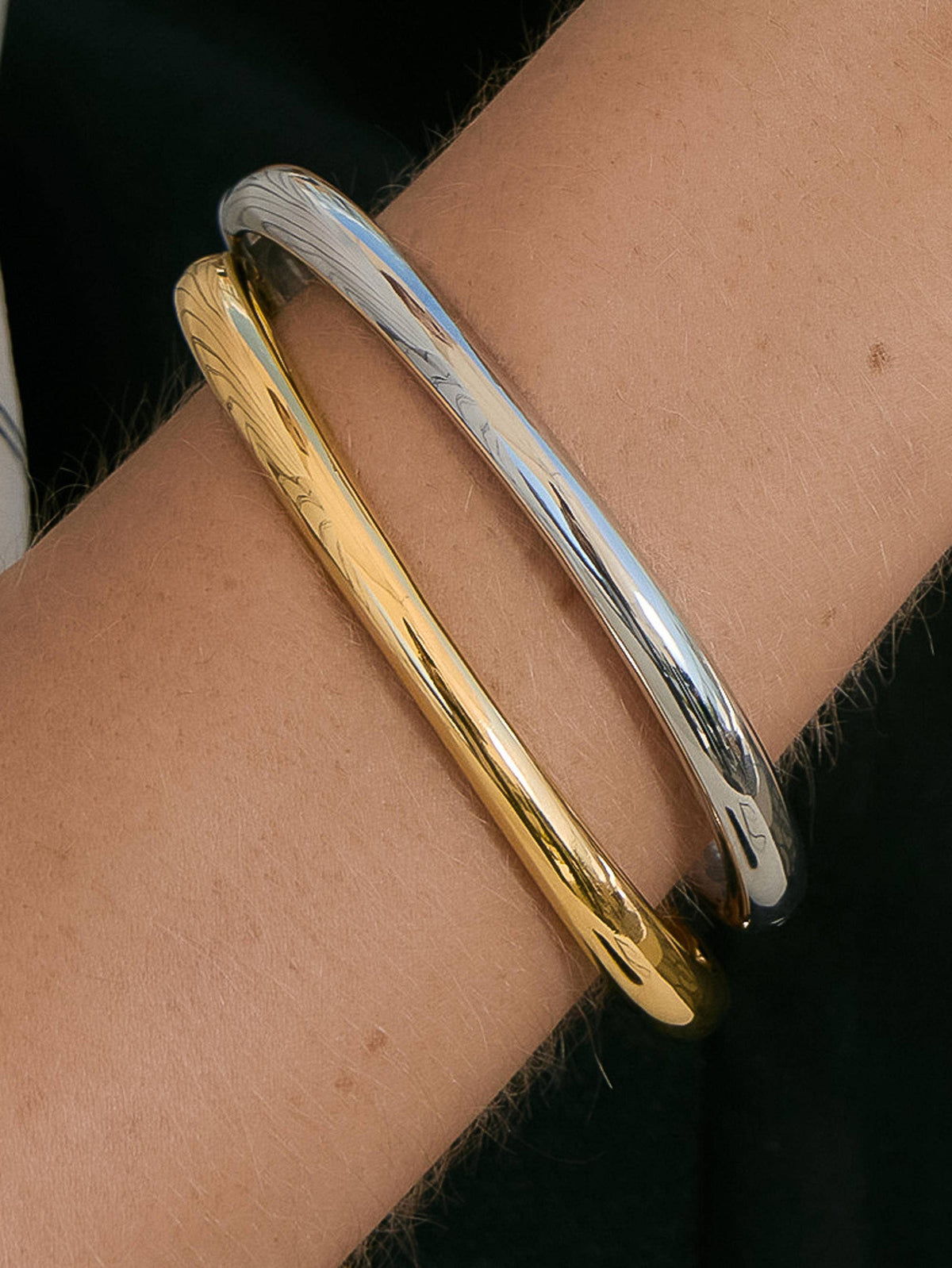 Mathieu  Sculptural Bangle Bracelet | 18K Yellow Gold