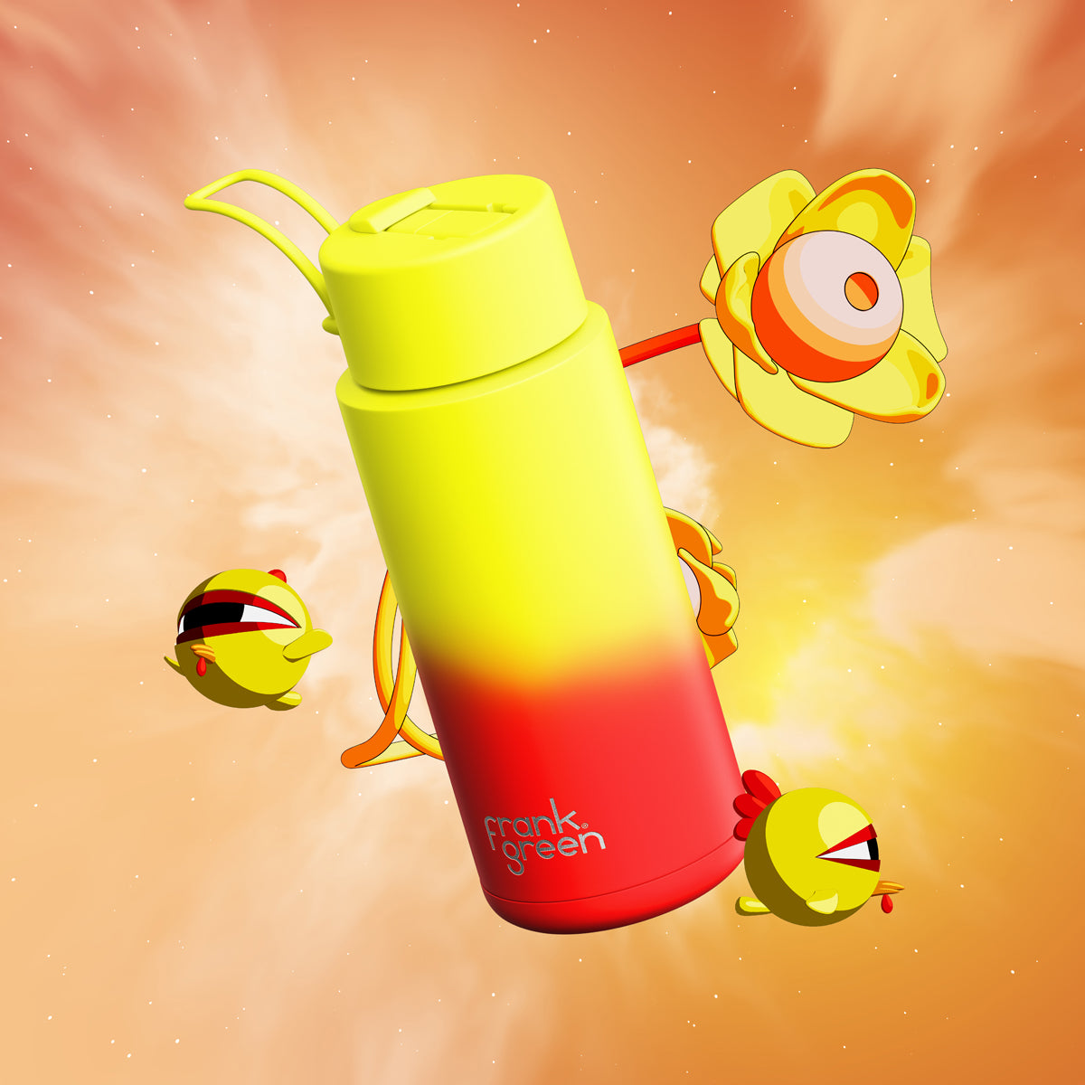 Colour Change Reusable Bottle (1 Litre) | Lava