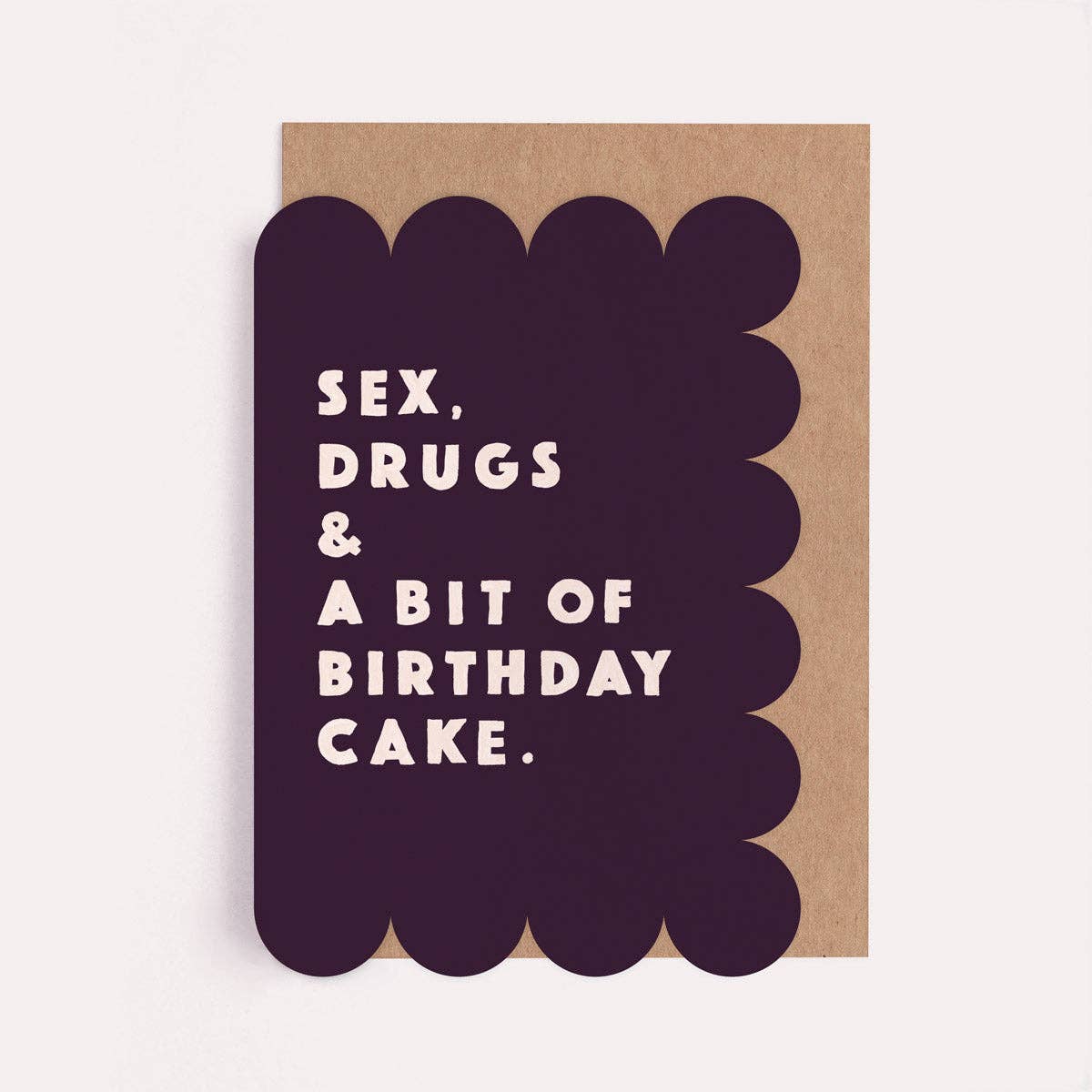 Sex Drugs & Birthday Cake Card | Rude Birthday Cards