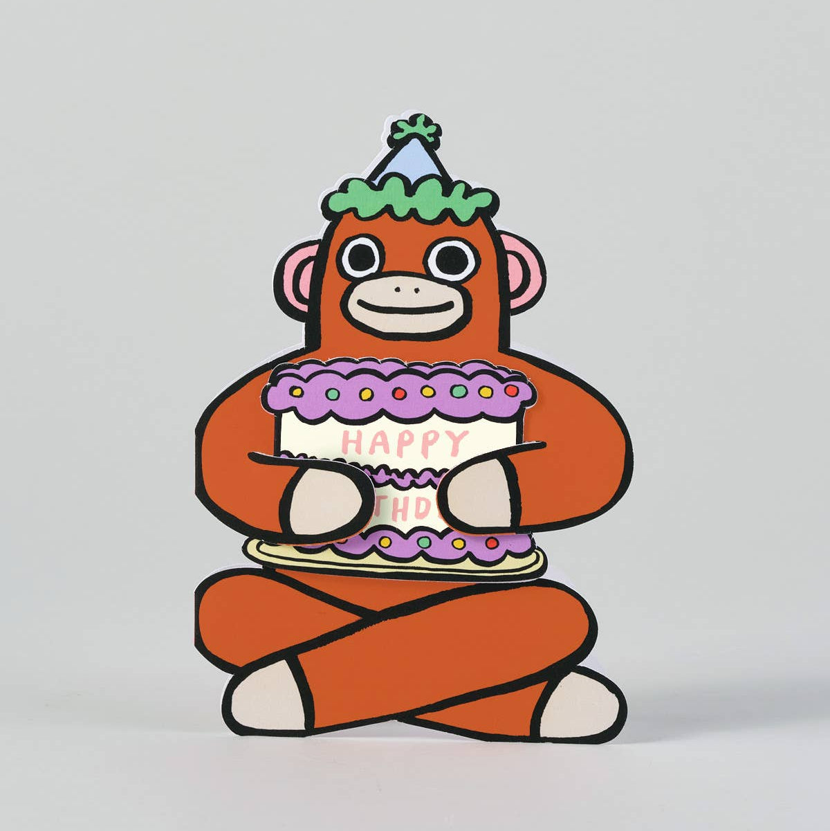 Birthday Card | Monkey with Mini Card
