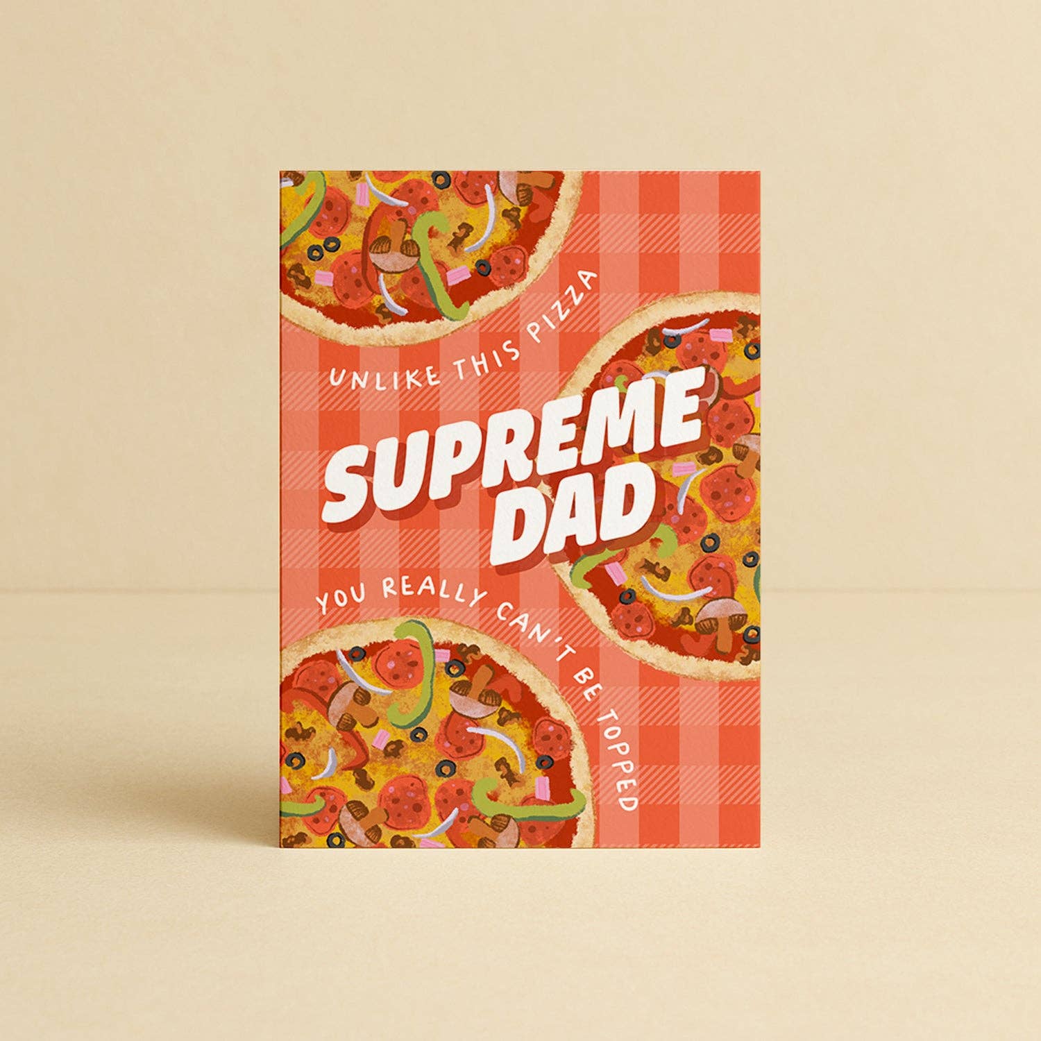 'Supreme Dad' Pizza Father's Day Card (Ships early Aug)