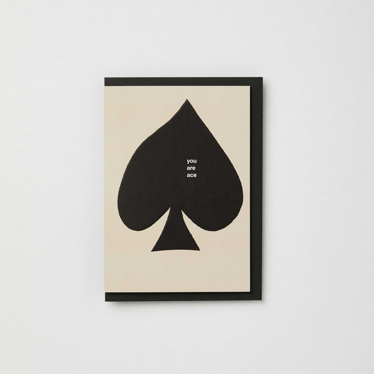 You Are Ace friendship/thank you card: Charcoal / With cellos