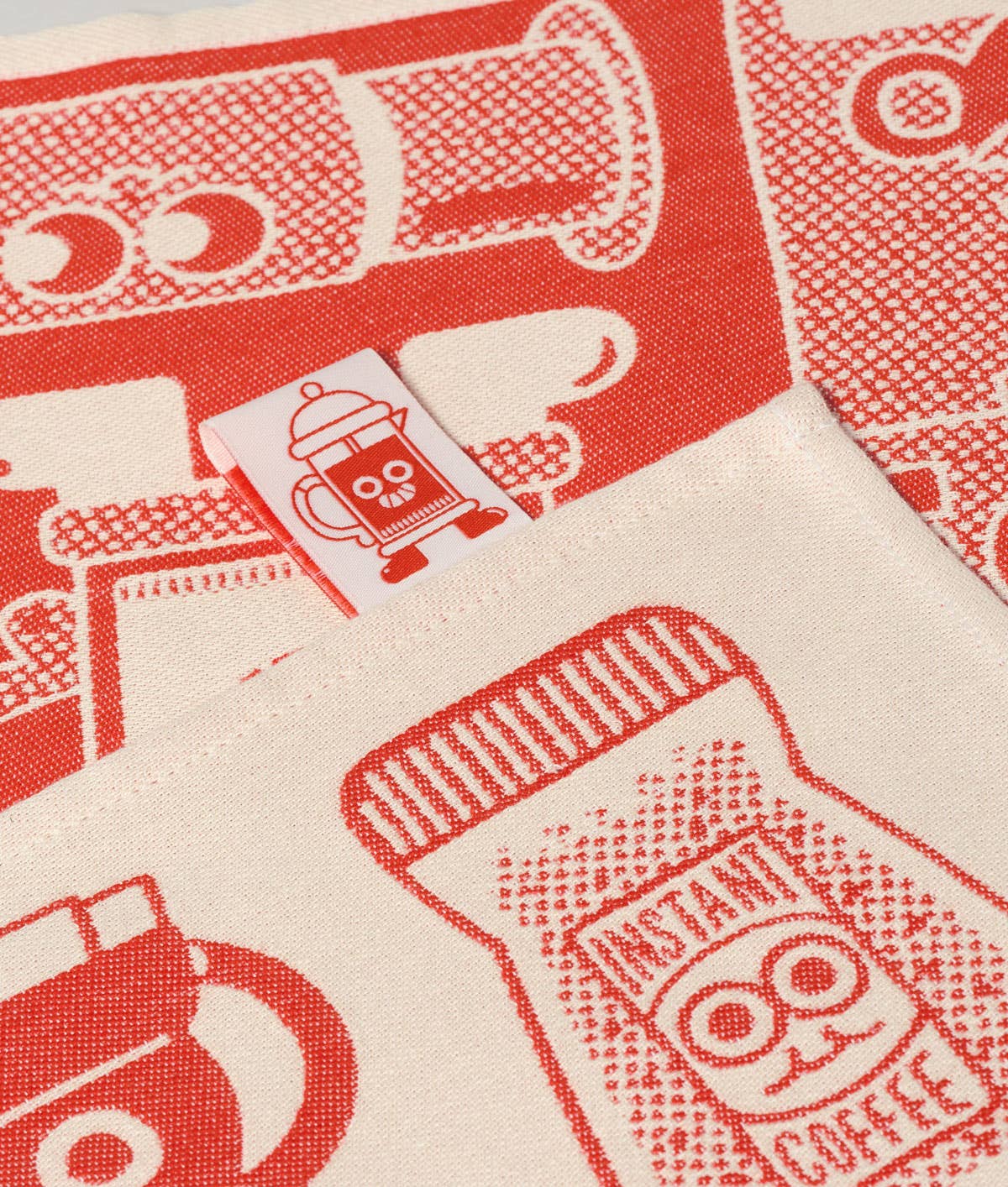 Coffee Time Woven Cotton Tea Towel
