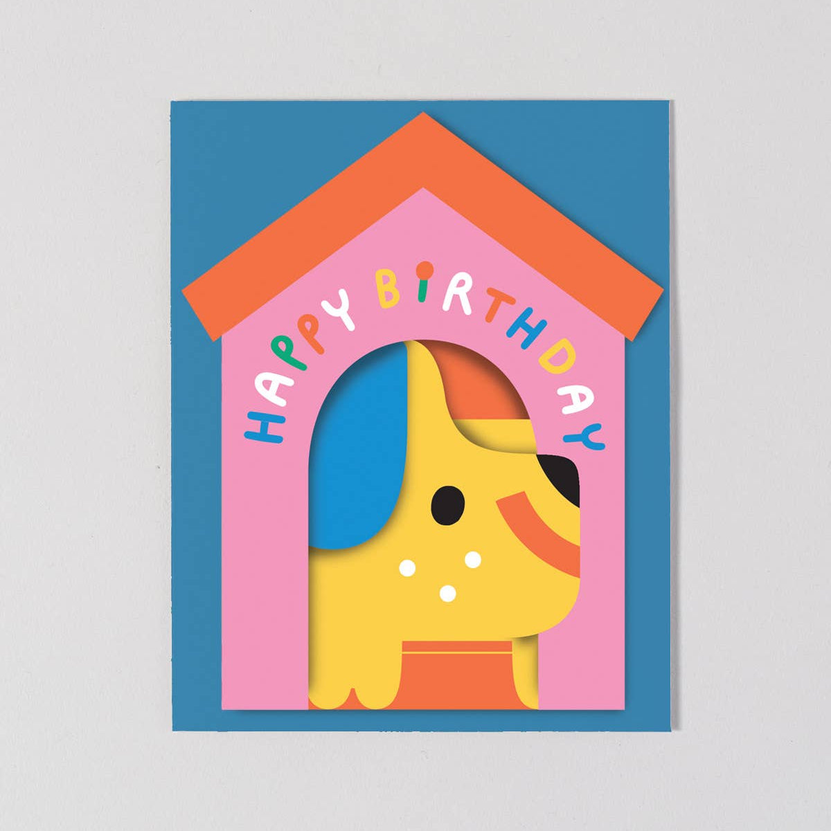 Birthday Card | Dog In House Fold Out