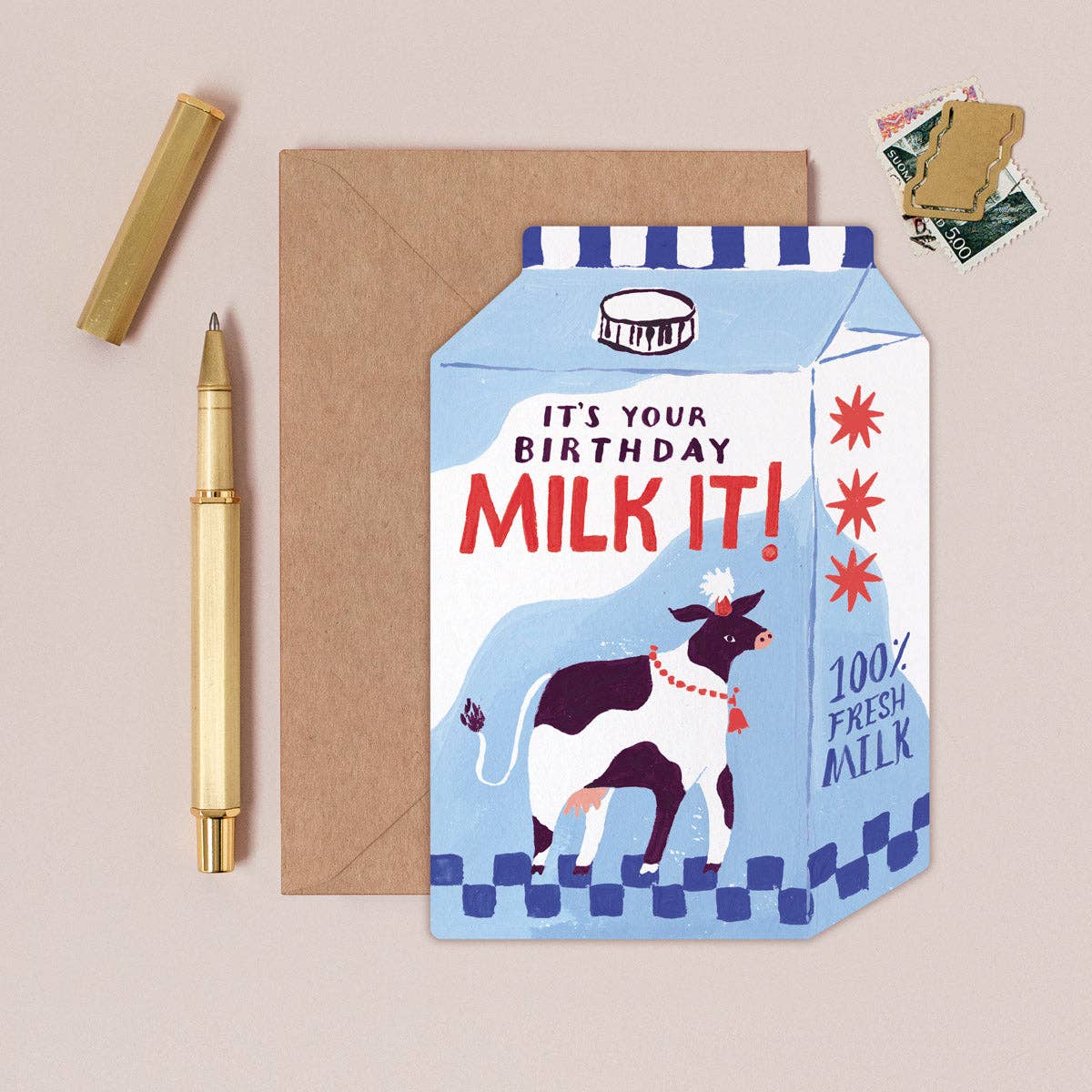 Milk It Birthday Card | Funny Pun Birthday Cards