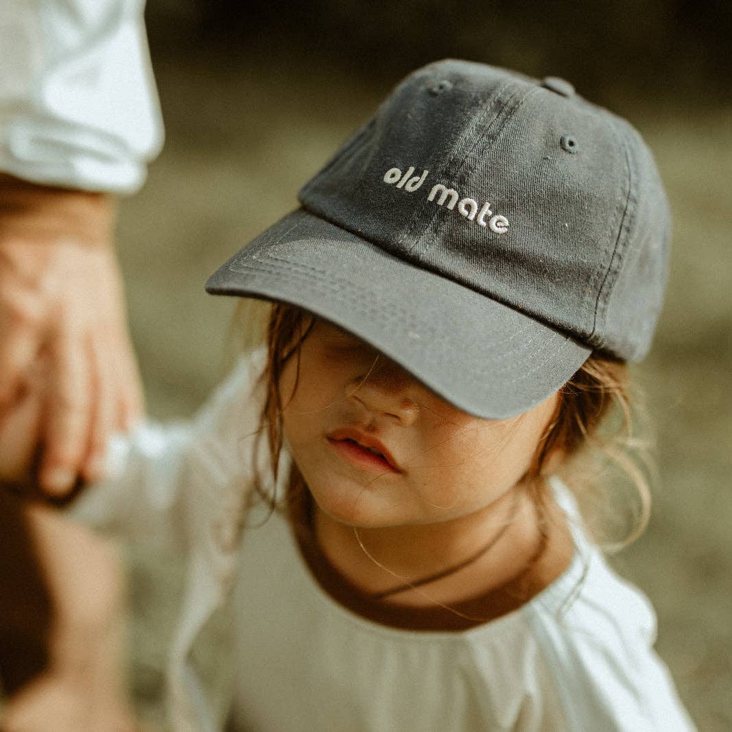Old Mate Baby Washed Baseball Cap | Navy