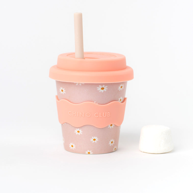 Pink Daisy Babychino Cup 4oz by Chino Club