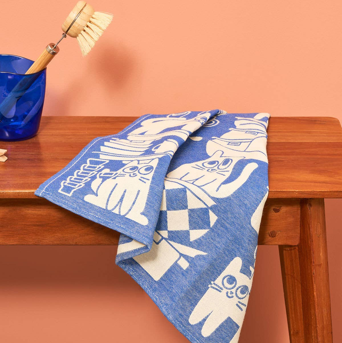 Tea Towel | Woven Kitchen Cats