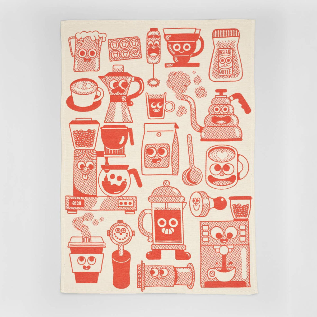 Coffee Time Woven Cotton Tea Towel